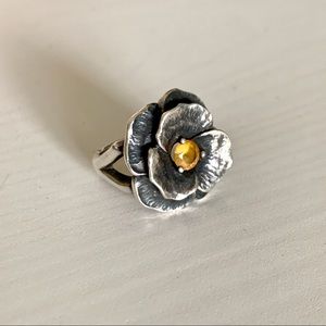 James Avery Citrine Flower Ring